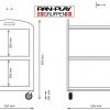 Rullebord/serverings-bord