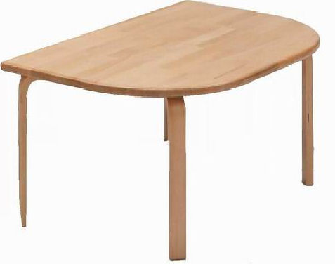 ½ rund bord