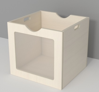 2500610 Opbevaringskasse med plexi glas