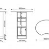 2502280 tegning indskrivningspult