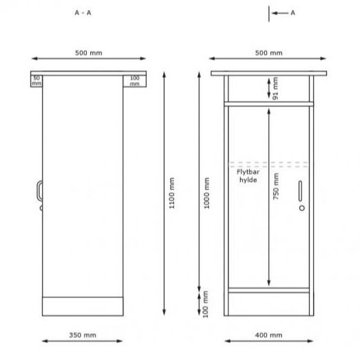 2502290 tegning indskriovnings pult