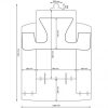 Væghængt bord 140cm