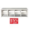 Garderobe vægbænk