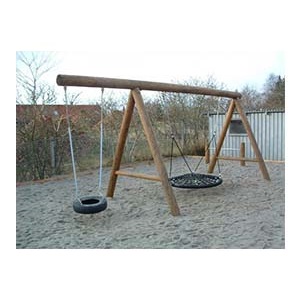 5902145 k Kombi gyngestativ med gynge og fugleredegynge