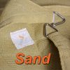 Solsejl Triangel 5x5x5 m. SOLBESKYTTENDE