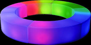 Sansekurve med LED-lysshow