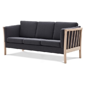 Sofa 3 pers. "Dronning" i stof
