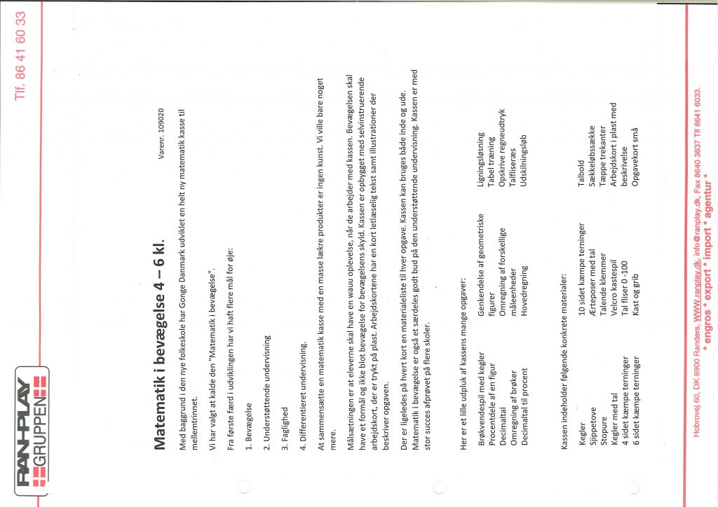 6901030 Leg med tal og bevægelse Box