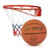 Basketballkurv med bold