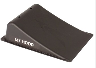 Skaterampe og skateboard