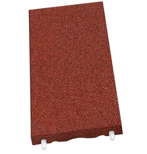 Gummiflise, faldunderlag, 50x25 cm