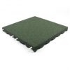 7950565 k Grønne gummifliser på 50x50x4,5 centimeter. Faldmåtter. tillader et fald på 1,85 meter. Faldtestet og yderst godkendt.
