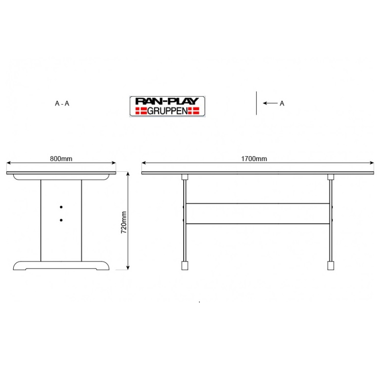2109180 B Bord linoleum 800 x 1700