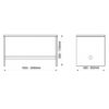 2109430 Dk Gavlbord 2000 mm