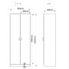 Skab multi opbevaring Høj 203cm