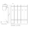 2502350 B1 Skolegarderobe m. lamineret bænk