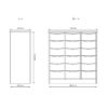 2504885 C1 Skuffereol 18 store skuffer