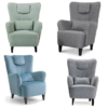 2350040 B Bedstefars Lænestol/Sofastol i stof LUX