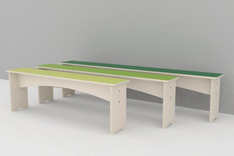 Bænk med Laminat 170 cm
