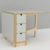 2109250 B Klapbord laminat med 3 skuffer